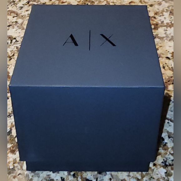 Armani Exchange Three-Hand Gunmetal Stainless Steel Watch - Picture 9 of 10